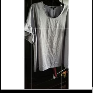 Lane Bryant gray rayon blouse